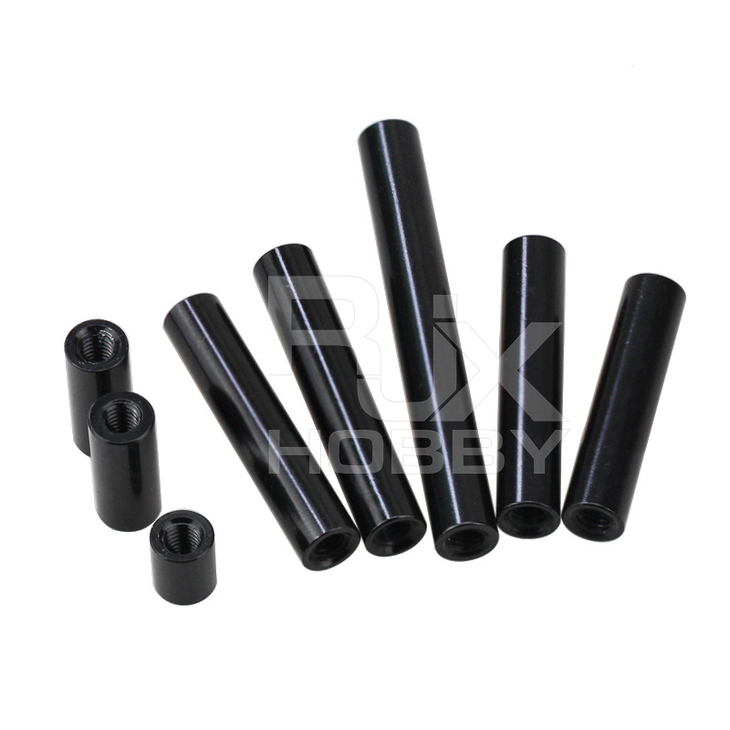 RJXHOBBY 50pcs M3 Round Aluminum Alloy Standoff Spacer Studs