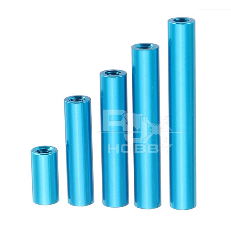 RJXHOBBY 50pcs M3 Round Aluminum Alloy Standoff Spacer Studs 