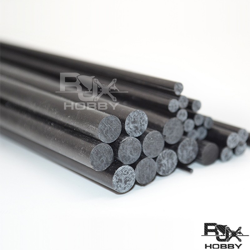 RJX 1pcs Carbon Fiber Solid Rods  Length 1000mm diameter 8.5-30mm
