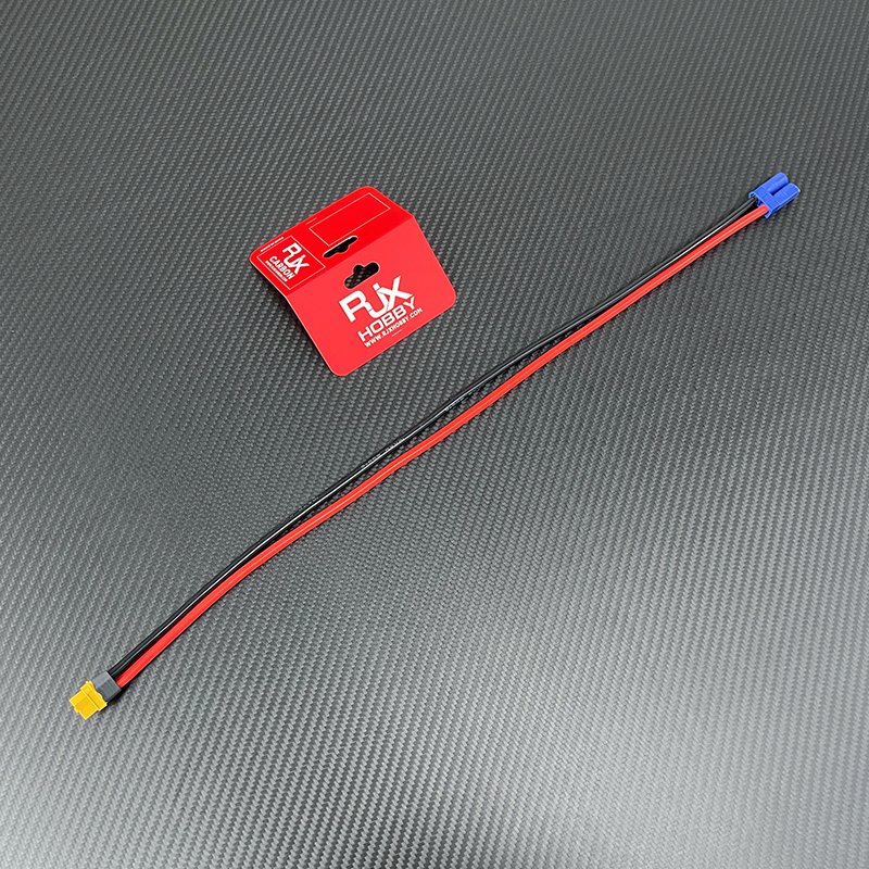 RJXHOBBY EC5 Male To XT60 Female Conversion Adapter 10AWG  for Lipo Battery