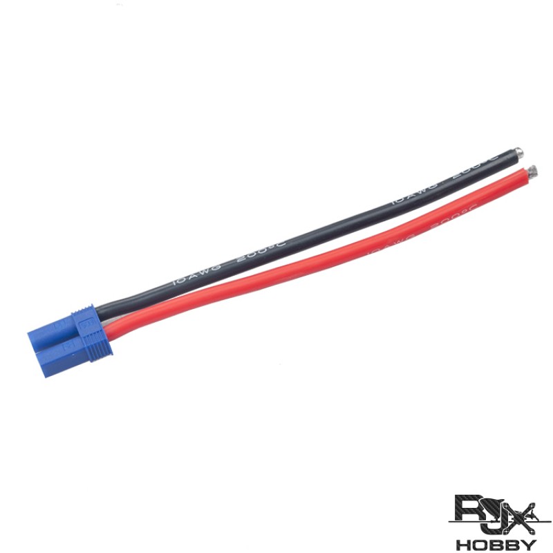 RJXHOBBY EC5 Female Connector 150mm 10awg Wire for RC ESC Charger Side Power