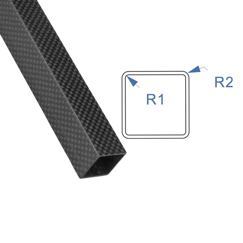 RJX Square carbon fiber tube customized outer diameter	