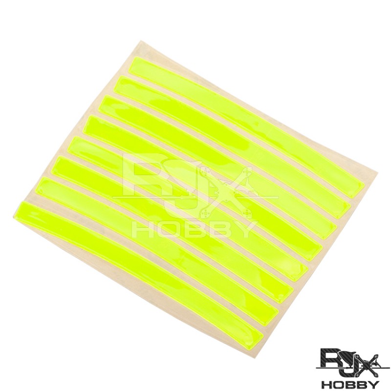 RJXHOBBY 8 pcs Reflective Stickers 3M Scotchlite Helmets Bike frames Wheels Seats Shoes FPV drone 