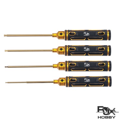 RJXHOBBY Hex Ball tip Screw driver Tools Kits 1.5mm / 2.0mm / 2.5mm / 3.0mm for RC Models Car Boat Airplane FPV 
