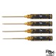 RJXHOBBY Hex Ball tip Screw driver Tools Kits 1.5mm / 2.0mm / 2.5mm / 3.0mm for RC Models Car Boat Airplane FPV 