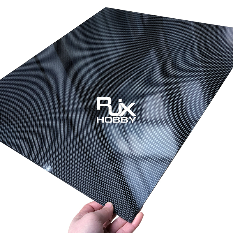 RJXHOBBY 3K 100% Full Carbon Fiber Sheet 600x500x0.5-10mm (Plain glossy)
