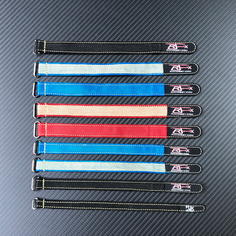 RJXHOBBY 2pcs Kevlar Battery Strap w/Metal Buckle(Width: 20mm Length: 150-1000mm ）