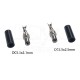 RJXHOBBY 2pcs DC 5.5 x 2.1mm  Power Solder Plug End Connection 