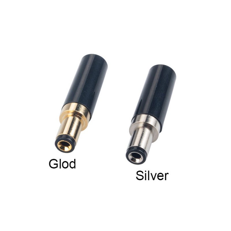 RJXHOBBY 2pcs DC 5.5 x 2.1mm  Power Solder Plug End Connection 