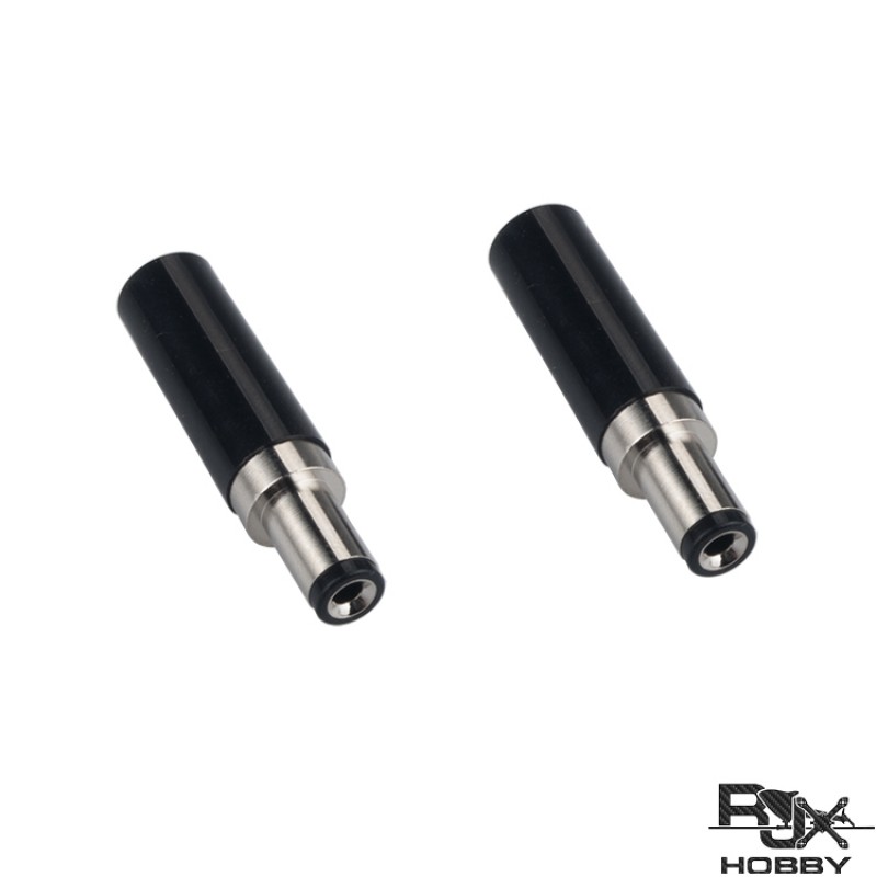 RJXHOBBY 2pcs DC 5.5 x 2.1mm  Power Solder Plug End Connection 