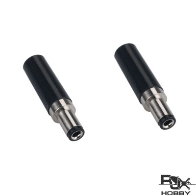 RJXHOBBY 2pcs DC 5.5 x 2.5mm Power Solder Plug End Connection