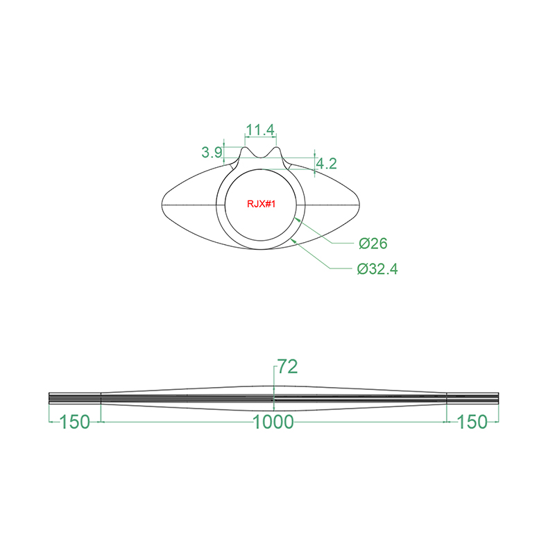RJXHOBBY 26x32.4x1300mm Carbon Fiber Spearfishing Barrel（Filled Foam in it） #01