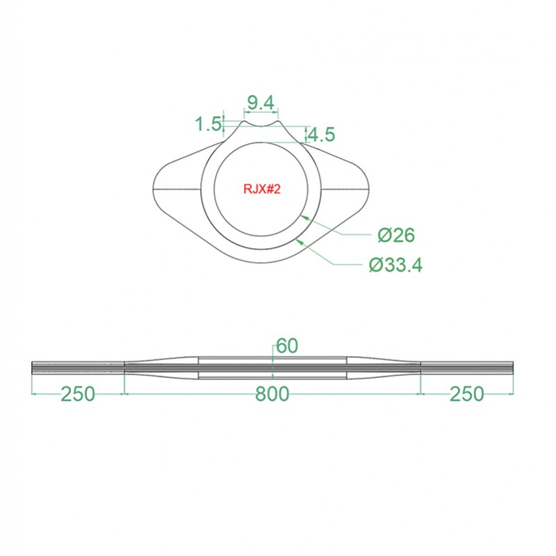 RJXHOBBY 26x33.4x1300mm Carbon Fiber Spearfishing Barrel（Filled Foam in it） #02