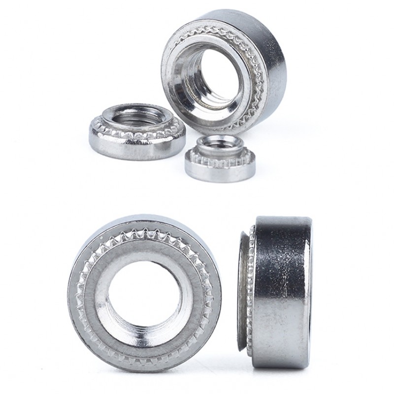 RJXHOBBY 100pcs M2 M2.5 M3 M4 Stainless Steel Press nut