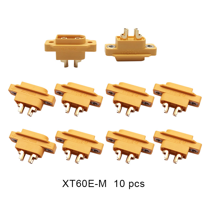 RJX 4pcs XT60E-M Connectors XT60 Male Plug RC Battery FPV Racing Drone