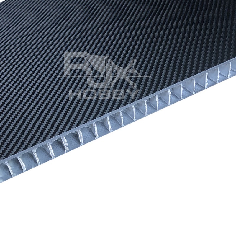 RJX 1+3+1mm Aluminum Honeycomb Core Twill Matte Carbon Fiber Sheet