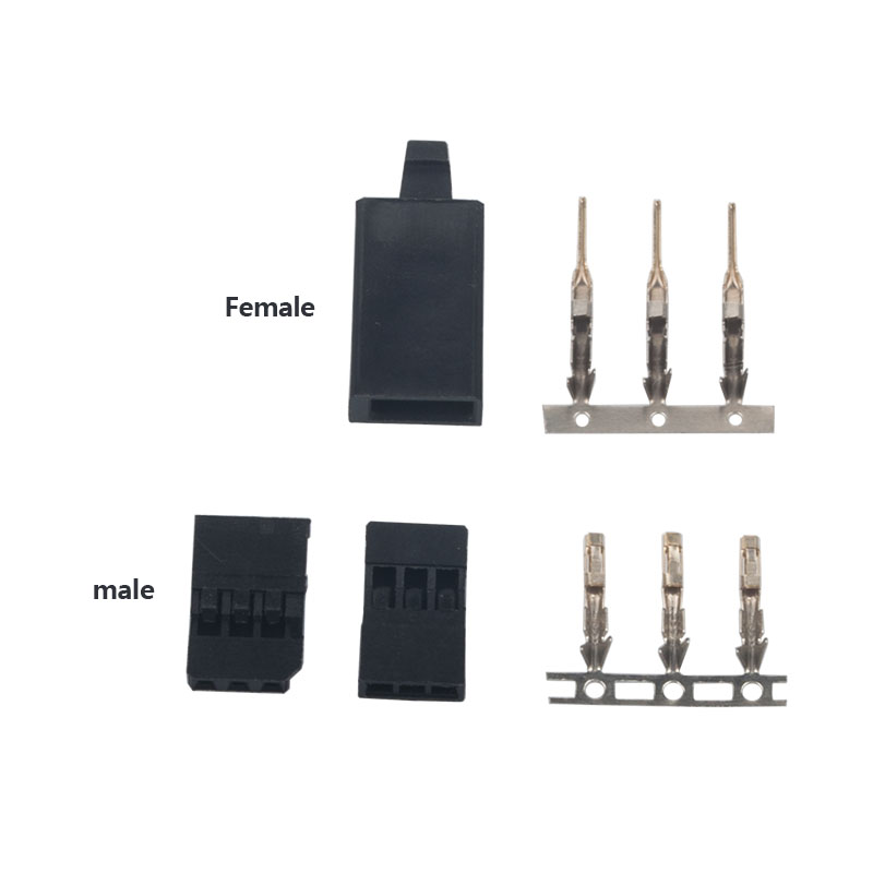 RJX Futaba Servo Plug Set Gold Plated Male & Female