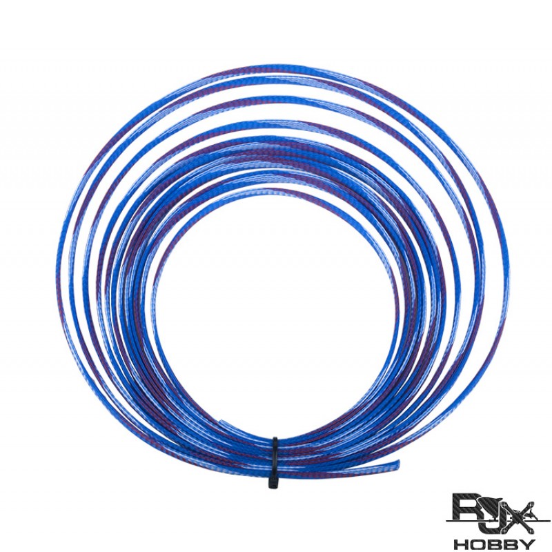 RJXHOBBY 6mmX5m Nylon Expandable Braided Cable Sleeving, Braided Wire Sleeve, Cable Sheath Mesh Wire Loom