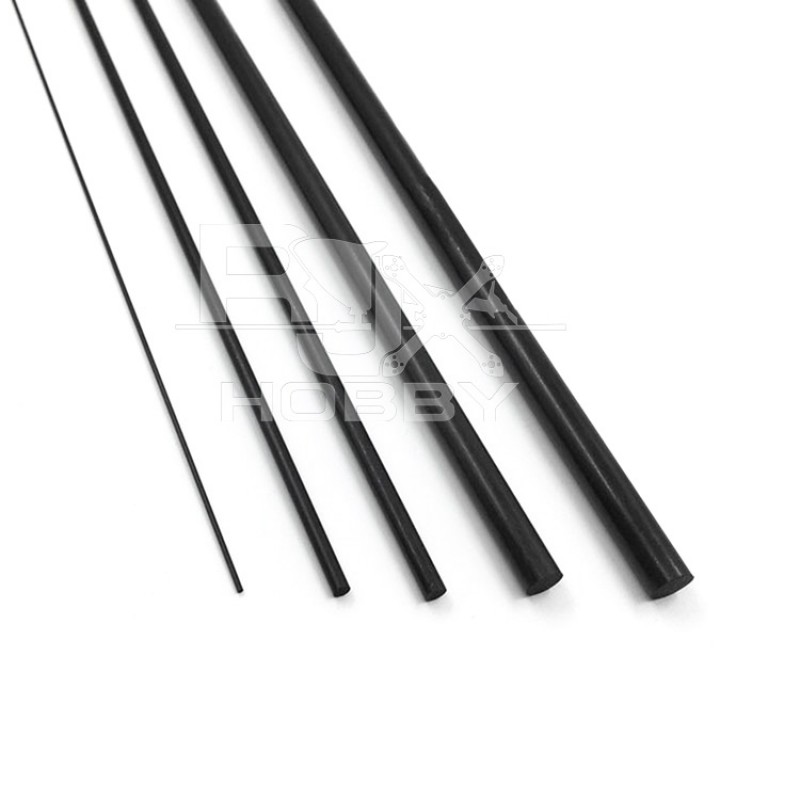 RJX 1pcs Carbon Fiber Solid Rods Length 1000mm diameter 0.5-8mm