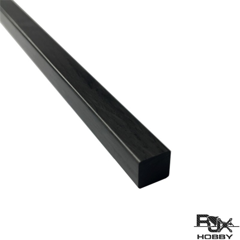 RJX 1pcs Carbon Fiber Square Solid Rods Length 1000mm diameter 2-13mm