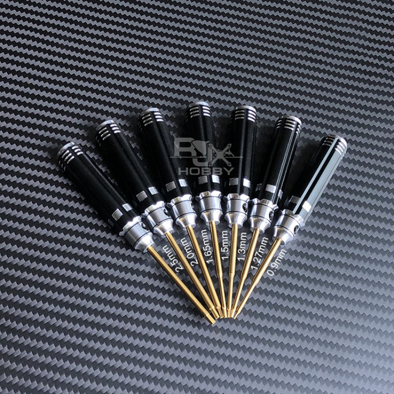 RJX 0.9-3.0mm Mini Titanium Alloy Hex Screwdriver for RC FPV