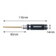 RJX 0.9-3.0mm Mini Titanium Alloy Hex Screwdriver for RC FPV