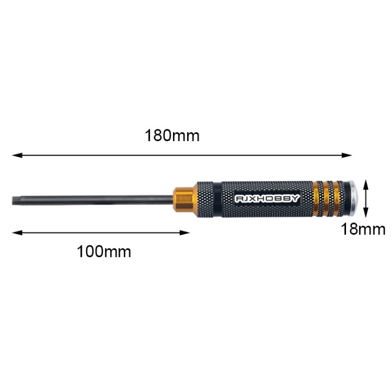 RJX Hex Screw driver Tools Kit 1.5mm / 2.0mm / 2.5mm / 3.0mm(Driver bit made by HSS)