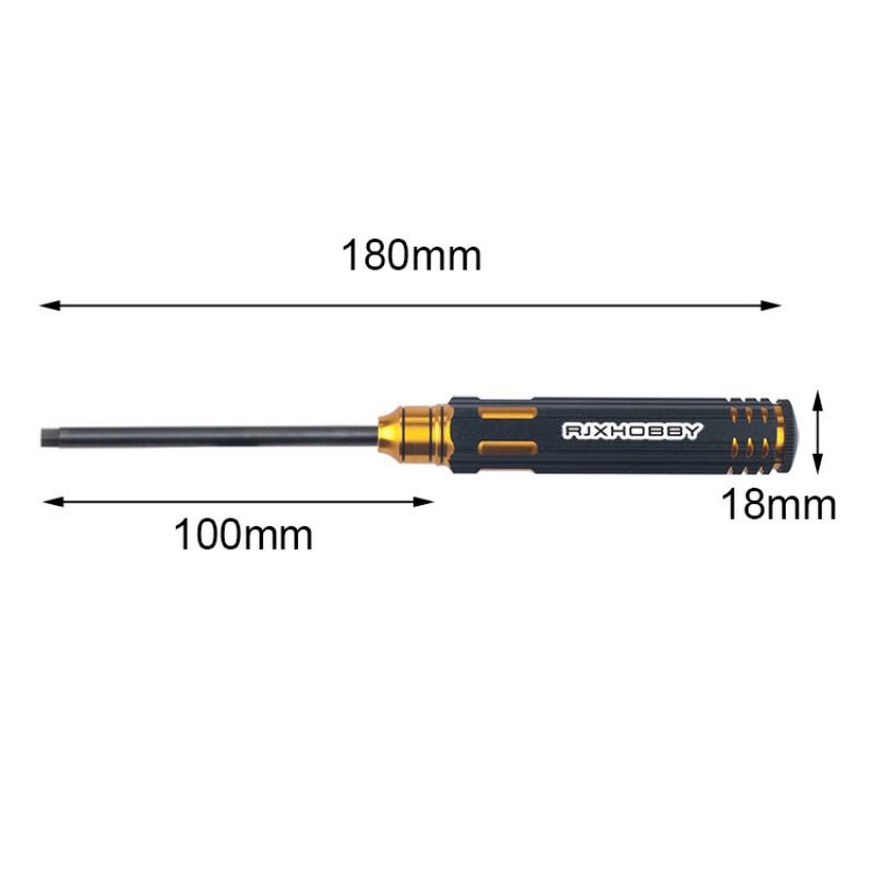 RJX Hex Screw driver Tools Kit 1.5mm / 2.0mm / 2.5mm / 3.0mm(Driver bit made by HSS)