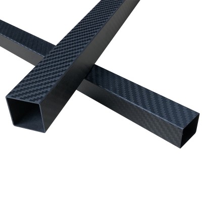 RJX 1pcs 15x12x1000mm Square carbon fiber tube