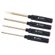 RJX 4pcs Flat Head Screw driver Tools Kit Set 3.0mm / 4.0mm / 5.0mm / 5.8mm for RC Models Car Boat Airplane