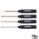 RJX 4pcs Flat Head Screw driver Tools Kit Set 3.0mm / 4.0mm / 5.0mm / 5.8mm for RC Models Car Boat Airplane