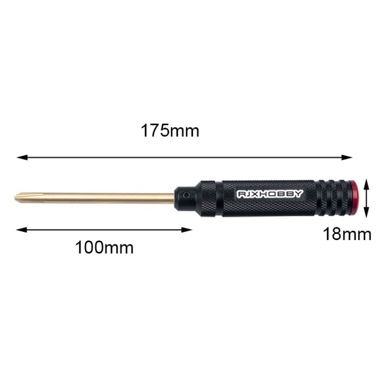RJX 4pcs Phillips Screwdriver Tools Kit Set 3.0mm 4.0mm 5.0mm 5.8mm for RC FPV Car Boat Airplane
