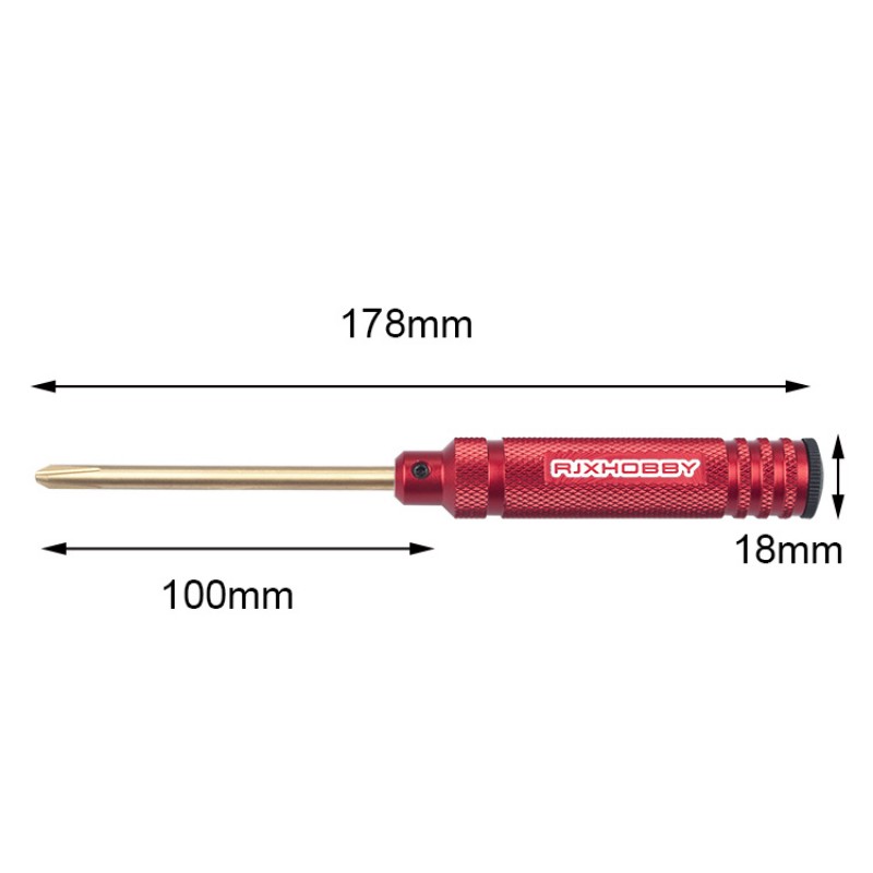 RJX 4pcs Phillips Screwdriver Tools Kit Set 3.0mm 4.0mm 5.0mm 5.8mm for RC FPV Car Boat Airplane