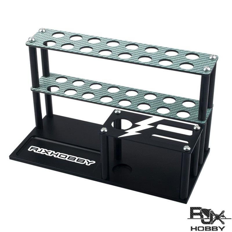 RJXHOBBY Carbon Fiber and Aluminium alloy Tools Rack Screwdriver Stand Holder for RC Model FPV