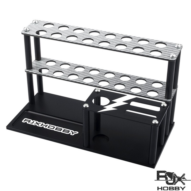 RJXHOBBY Carbon Fiber and Aluminium alloy Tools Rack Screwdriver Stand Holder for RC Model FPV