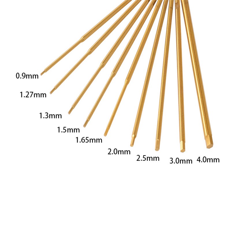 RJX Titanium 0.9 / 1.27 / 1.3 / 1.5 / 1.65 / 2.0 / 2.5 / 3.0 / 4.0mm Hex Screwdriver Bit Repairing Tool For RC models 
