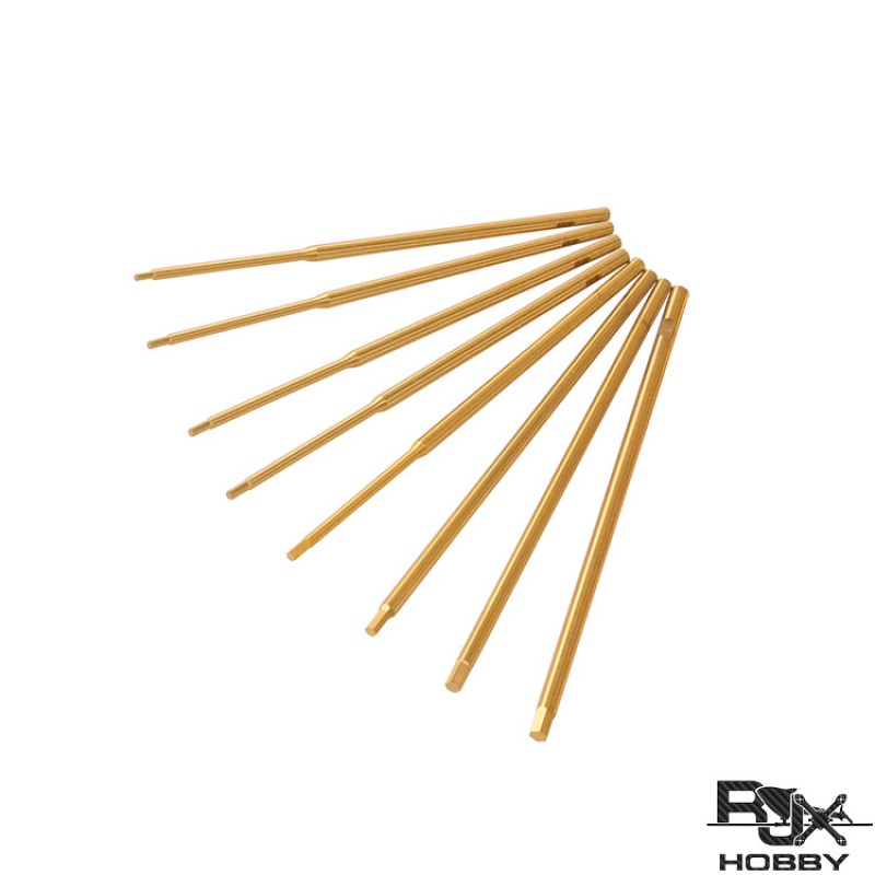 RJX Titanium mini 0.9 / 1.27 / 1.3 / 1.5 / 2.0 / 2.5 / 3.0mm Hex Screwdriver Bit Repairing Tool For RC models