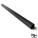 RJX 1pcs 1000mm Square Pultruded Carbon Fiber Tube Outside Square Inside Round OD:10mm