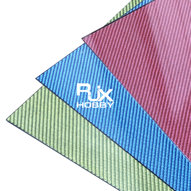 RJXHOBBY 1pcs 3K 100% Full Carbon Fiber Sheet 500x400x1.0-5.0mm(Twill glossy )