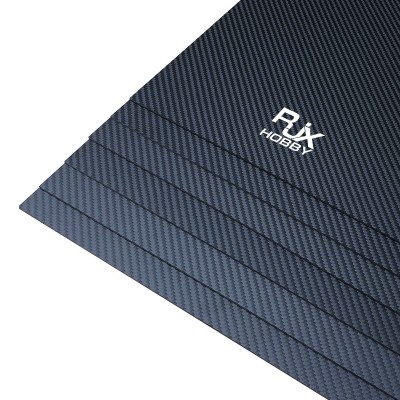 RJXHOBBY 1pcs 3K 100% Full Carbon Fiber Sheet 600x400x0.5-10mm(Twill matte )
