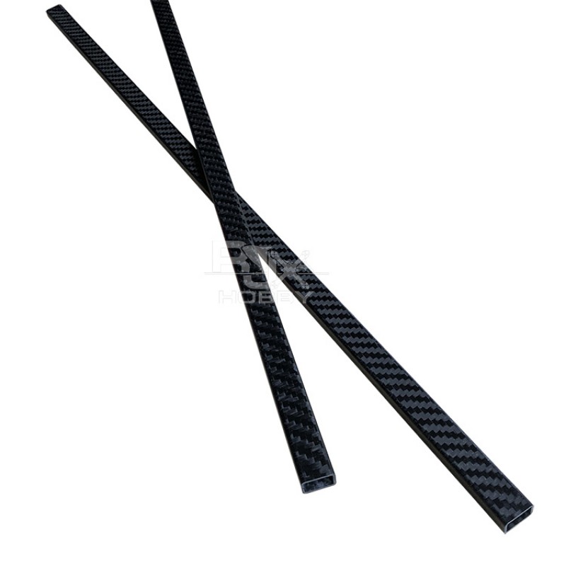 RJX 15x10-13x8x600mm Rectangular carbon fiber pipe