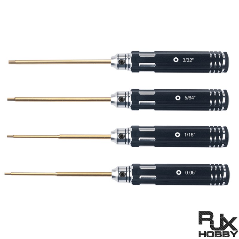 RJX RC Hex Screw driver Tools Kit 0.05", 1/16", 5/64", 3/32"