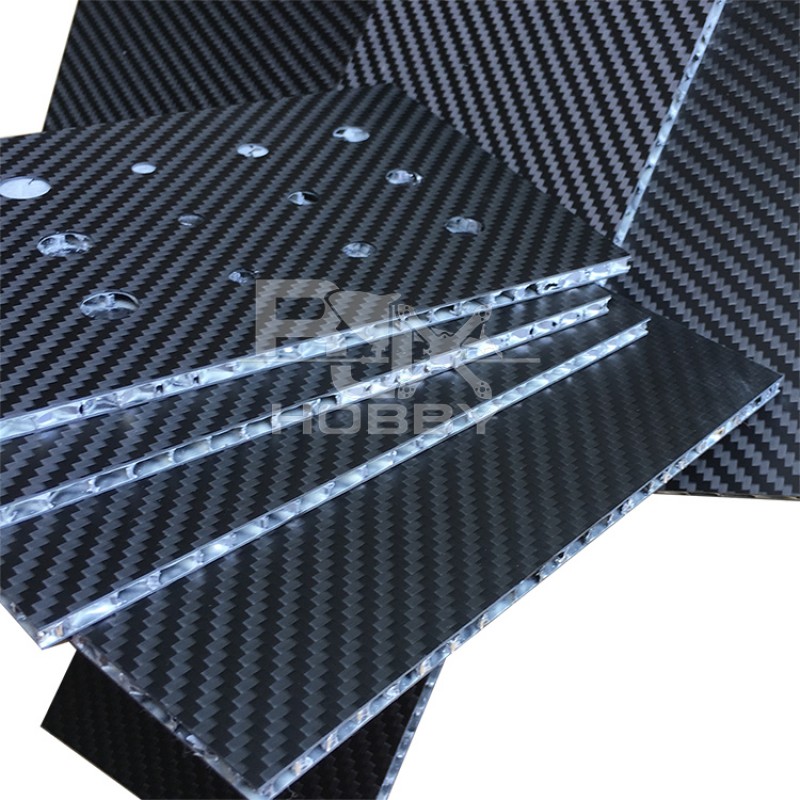 RJX 1+3+1mm Aluminum Honeycomb Core Twill Matte Carbon Fiber Sheet