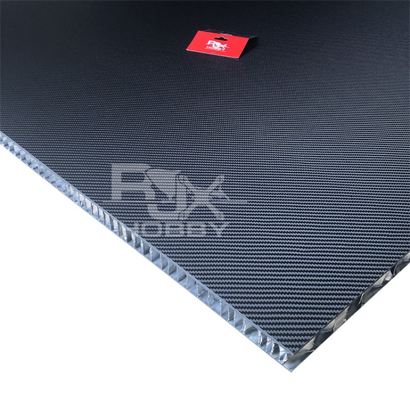 RJX 1+3+1mm Aluminum Honeycomb Core Twill Matte Carbon Fiber Sheet