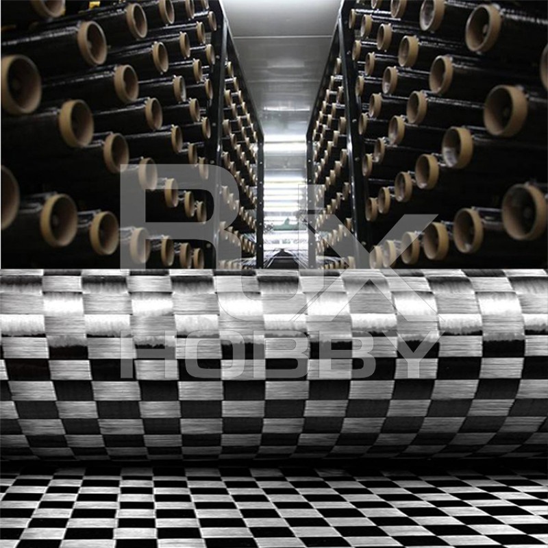 RJX 12K  8X8mm/200g Plain Weave Carbon Fiber Broadening the Cloth 1000X1000 mm