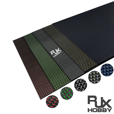 RJX 1pcs 100% full 3K Colored Carbon Fiber Sheet 500x400x0.5-10mm