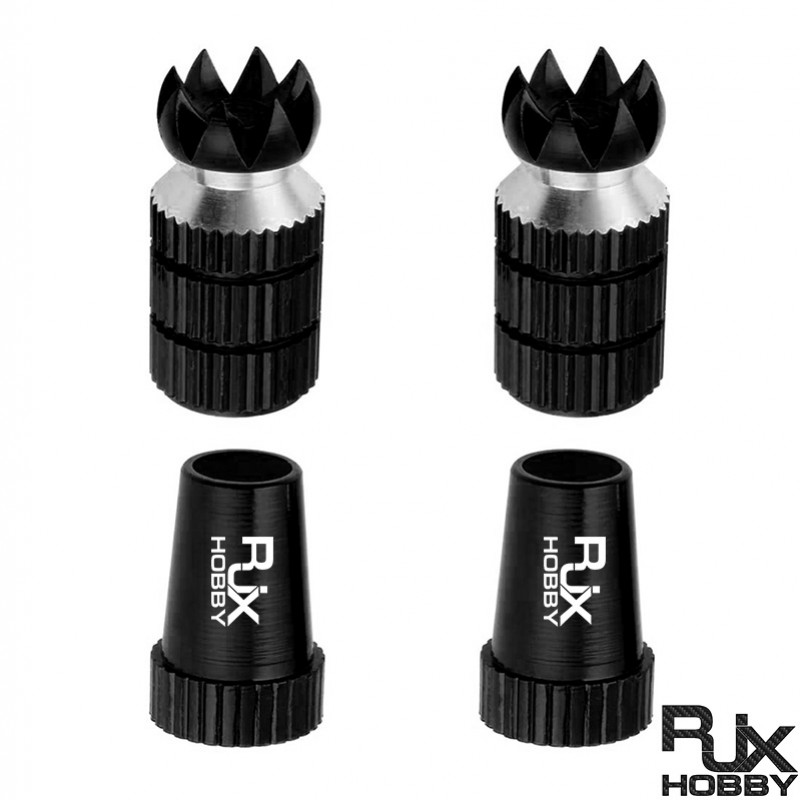 RJX 2 Sets M3 Thread  Transmitter Stick Ends Controller for  Futaba  FrSky Spektrum