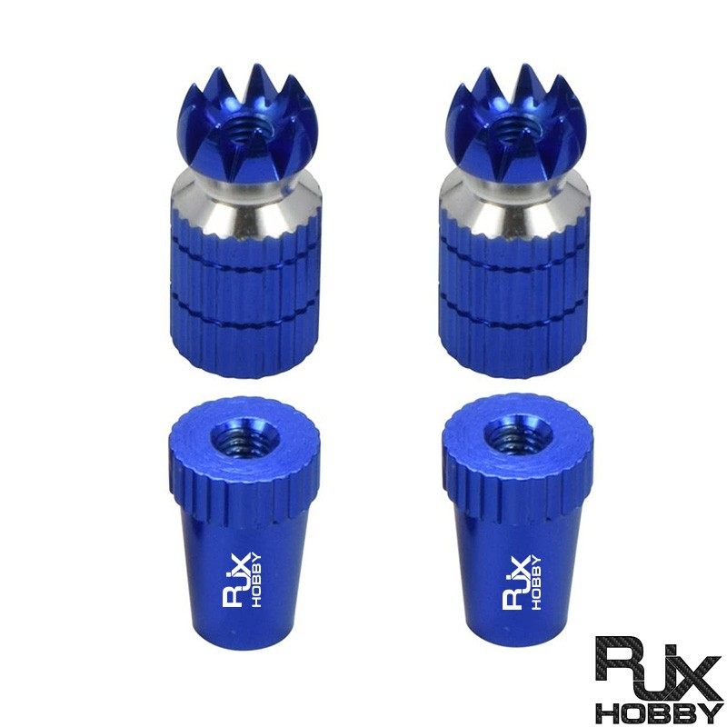 RJX 2 Sets M3 Thread  Transmitter Stick Ends Controller for  Futaba  FrSky Spektrum