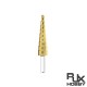 RJX 4-12mm HSS 6542 Titanium Coated Metal Step Drill Bit Cut Tool Set High Speed Steel Hole Cutter Cone Center Drill