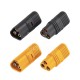 RJX 5 Pair Amass MT60 Three-hole Plug Connector Black Male & Female 